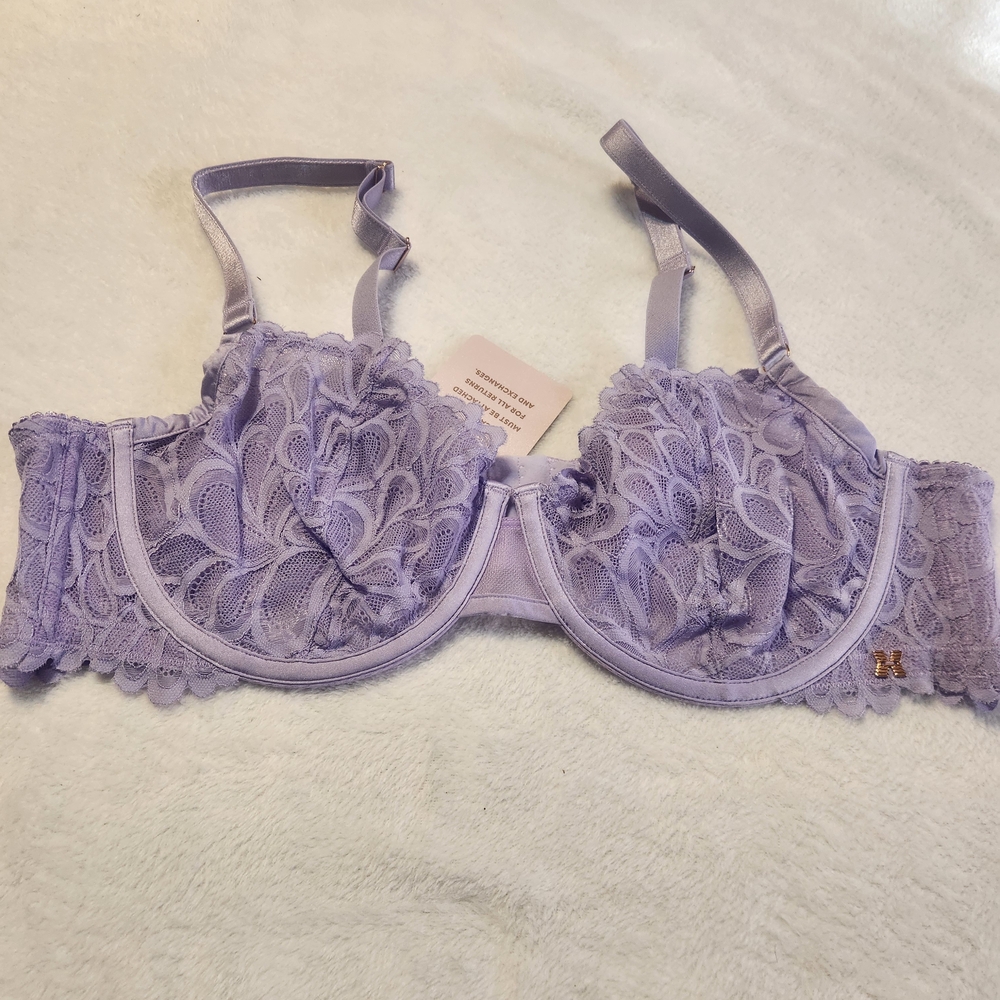 Savage X Fenty Lilac Lace Bra